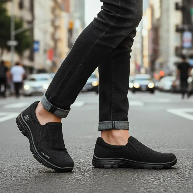 کفش پیاده روی و روزمره مردانه و زنانه مدل نسیم تاب مشکی