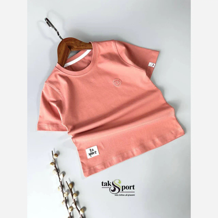 تیشرت پسرانه تک پنبه لاکرا آستین کوتاه
