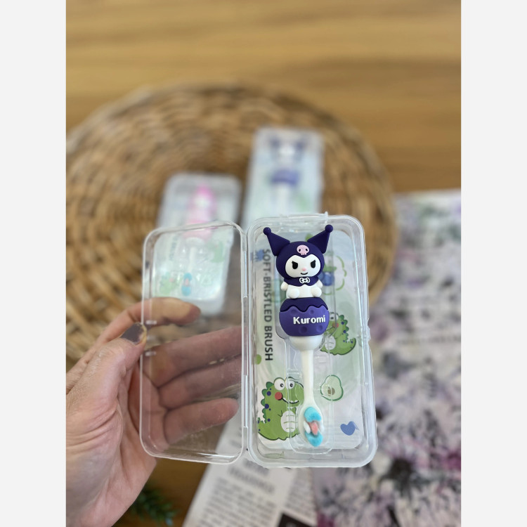 مسواک بچگانه طرح ملودی و کرومی با سری نرم