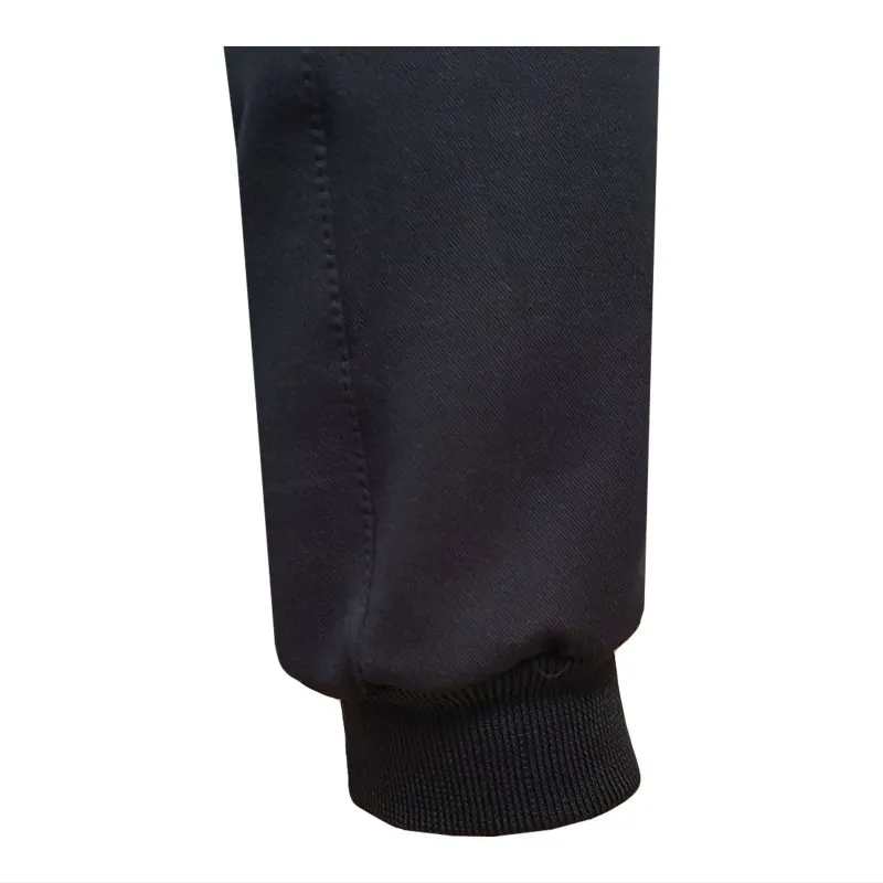 ست تیشرت آستین بلند مردانه طرح نایک یقه ایستاده جودون و شلوار نخی ترکيبي دو رنگ سایز L XL XXL