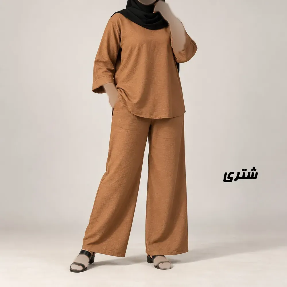 ست بلوز شلوار زنانه صوفیا فری سایز مناسب تا سایز 50
