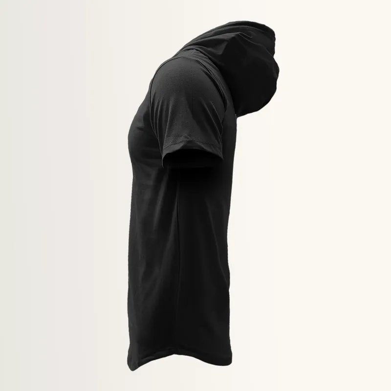 ست تی شرت و شلوار مردانه پنبه یکرو و نخ کلاهدار دو تکه