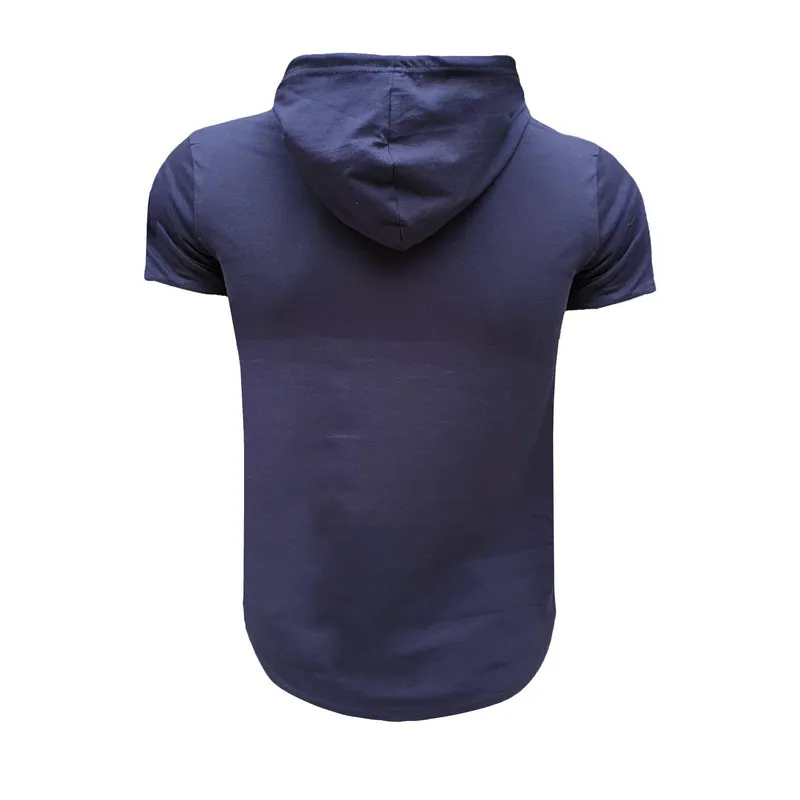 ست تی شرت و شلوار مردانه مدل jus پنبه یکرو نخ آستین کوتاه کلاهدار